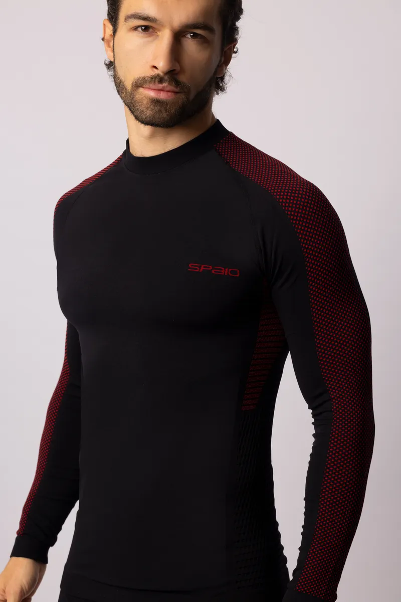 SPAIO FIERCE THERMOACTIVE LONG-SLEEVED T-SHIRT BLACK/RED